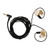 Resin Monitor Earphones Pure Copper Graphene Unit Wired Headphone with MMCX Connection Cable for Singer Drummer Musician White Gold Black Cable