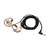 Resin Monitor Earphones Pure Copper Graphene Unit Wired Headphone with MMCX Connection Cable for Singer Drummer Musician White Gold Black Cable