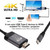 Type C to HDMI Cable 4K60hz Aluminum Shell Woven 2M USB C to HDTV for MacBook Pro 15 and 13 2017 / 2016