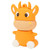 U Disk 3D Cartoon Calf Model Orange USB Storage for Windows 7/8/10/Vista/XP/Unix/2000/ME64GB