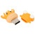 U Disk 3D Cartoon Calf Model Orange USB Storage for Windows 7/8/10/Vista/XP/Unix/2000/ME64GB