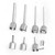 7PCs / Set 850 Universal Steel Hot Air Gun Nozzle 10x10mm / 8x8mm / 5x5mm / 4x4mm / 3x3mm