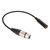 6.5mm 1/4 Inch Female to XLR Female Adapter Cable Balanced Microphone Cable Quarter Inch TS to XLR 3 Pin Interconnect Cable 11.8in