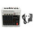 Professional Mixer Sound Board 4 Channel Bluetooth USB RCA Built in DPS Processor Mini Sound Mixer with Digital Display EU Plug 100‑240V