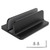 Aluminum Alloy Laptop Stand Vertical Adjustable Notebook Computer Storage HolderBlack