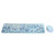 Wireless Keyboard Mouse Combo USB Drive Ergonomic Mechanical Hand Feel for Windows XP/win7/win8/win10Blue