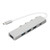 USB C to USB Hub High Speed 1xUSB3.0 Port 3xUSB2.0 Ports 1xUSB C Power Port USB C Hub Multiport Adapter Silver