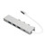 USB C to USB Hub High Speed 1xUSB3.0 Port 3xUSB2.0 Ports 1xUSB C Power Port USB C Hub Multiport Adapter Silver