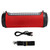 Bluetooth Speaker TWS Stereo Portable Loudspeaker with Colorful LED Light Strap Red