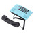 KXT504 Home Landline Multi Functional Battery Free Corded Telephone with Dual Magnetic Handset for Office Hotel(Blue )