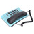 KXT504 Home Landline Multi Functional Battery Free Corded Telephone with Dual Magnetic Handset for Office Hotel(Blue )