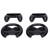 Controller Grip Steering Wheel Kit Heat Resistance Handles and Steering Wheels for Switch(Black Black )