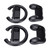 Controller Grip Steering Wheel Kit Heat Resistance Handles and Steering Wheels for Switch(Black Black )