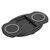 K8 Desktop Wireless Dual Charger Mobile Phone Fast Charging Base with Data CableBlack 5W