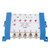 5 Way Cable Splitter High Isolation Metal Shell 10dB Return Loss TV Antenna Booster for Indoor 100‑240V EU Plug