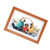 Wood Digital Picture Frame 10.1 Inch HD IPS 1024x600 Smart Digital Photo Album with Remote Control 100‑240V EU Plug