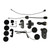 Helmet Bluetooth Headset IP67 Waterproof Noiseless 800m to 1500m Wireless Motorcycle Intercom Headphone