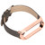 Denim Pattern Watch Bands Retro Wrist Straps Replacement for Xiaomi Mi Band 6 NFC Buckle StyleGray Denim Gold Shell
