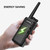 Lenovo N7 Walkie Talkie 16 Channel Professional FM Transceiver Handheld Two Way Radios Rechargeable with Battery and Charging Dock