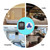 Restaurant Paging System Black Mobile Receiver   10 White Blue Silicone Pager
