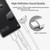 HUAWEI CM33 USB C Headphones Half in-Ear Wired Earphones w/MIC/Volume Control Lightweight Corded Type-C Earbuds for Work/Commute/Sports