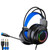 Gaming Wired Headset Multifunction 7.1 Sound Channel Colourful 3.5mm PC Gaming Headset with Mic for Gaming Black