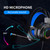 Gaming Wired Headset Multifunction 7.1 Sound Channel Colourful 3.5mm PC Gaming Headset with Mic for Gaming Black