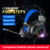 Gaming Wired Headset Multifunction 7.1 Sound Channel Colourful 3.5mm PC Gaming Headset with Mic for Gaming Black