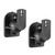 2 pcs Nylon Speaker Wall Mount Brackets Adjustable Bracket for Bookshelf Surround Sound Speakers