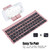 Universal Foldable Wireless Bluetooth3.0 Keyboard Portable for Laptop Tablet Phone Rose Gold