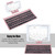 Universal Foldable Wireless Bluetooth3.0 Keyboard Portable for Laptop Tablet Phone Rose Gold
