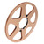 1/4 10 Inch Empty Tape Reel Aluminum Alloy Reel Tape Recorder Accessory Empty Disc Opening Machine Parts for Nab Gold