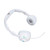 Kids Bluetooth Headphones with RGB Lights 15H Playtime HiFi Stereo Wireless and Wired Kids Headset with Detachable Mic White