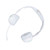 Kids Bluetooth Headphones with RGB Lights 15H Playtime HiFi Stereo Wireless and Wired Kids Headset with Detachable Mic White