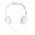 Kids Bluetooth Headphones with RGB Lights 15H Playtime HiFi Stereo Wireless and Wired Kids Headset with Detachable Mic White