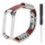 Retro Leather Wrist Strap for Xiaomi Mi Band 5/6 NFC Fashion Retro Leather WatchbandBrown Silver
