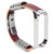 Retro Leather Wrist Strap for Xiaomi Mi Band 5/6 NFC Fashion Retro Leather WatchbandBrown Silver