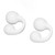 Wireless Earbuds Bluetooth 5.3 Headphones CVC Call Noise Reduction Open Ear Air Conduction Clip On Headphones with Charging Case for Men Women White