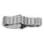 Alloy Watch LED Digital Display Quick Release Fashionable Men Watch for Daily Business Silver Blue Light