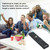 Smart Replacement Remote Control for  TV Portable Size TV Remote Controller Easy to Grab Black