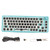 Modular Mechanical Keyboard RGB DIY 67 Key Hot Swappable 3pin 5pin Switch Programmable 3 Mode USB C 2.4GHz Keyboard Transparent Blue