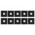 20pcs Record Kraft Paper Jackets 12inches Storage Protective 33 Rpm Record Jackets Matte Black