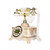 MS‑011A Retro Landline Telephone Old Fashioned Telephone European Style FSK DTMF Desktop Landline for Home Office