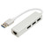 USB3.0 to Ethernet Adapter with RJ45 Ethernet Port 5Gbps 3 USB3.0 Ports Support 10M 100M 1000Mbps Ethernet Adapter for OS Laptop