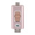 64GTypE C USB Lightning USM 4-in 1 U Disk fit for iPhone IPad Android (Rose Gold)