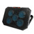 Laptop Cooling Pad 5 Fans Heat Dissipation Adjust Height Cooler Stand with RGB Lighting for 13‑17inch Notebooks