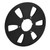 1/4 10 Inch Empty Tape Reel Aluminum Alloy 6 Hole Universal Opening Machine Part Sound Tape Takeup Reel Black