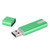 Flash Drive Portable Green U Disk Large Storage Stick with LED Light Antilost Lanyard for Computer Laptop(64GB )