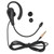 Call Center Headset Ear Hook Single Sided 3.5mm Customer Service Headphone with Microphone for Laptop Mobile Phones