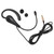 Call Center Headset Ear Hook Single Sided 3.5mm Customer Service Headphone with Microphone for Laptop Mobile Phones